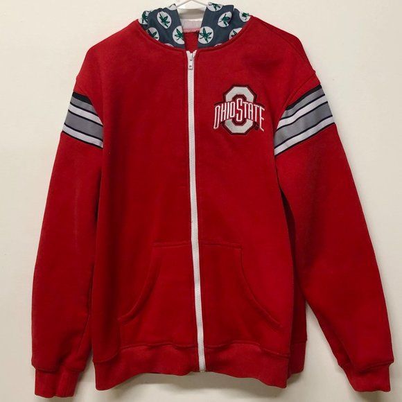 Ohio State Buckeyes Men’s Full Zip Fleece Hoodie Size Medium -Only One Ever Made